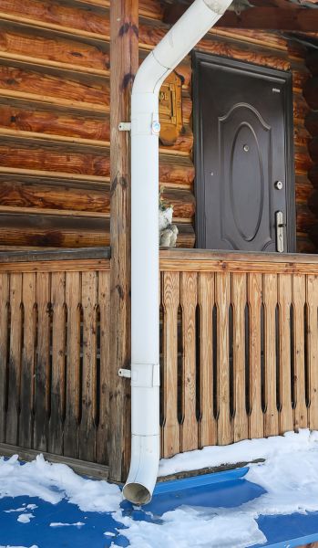 Porch Downspout Installation in Placerville