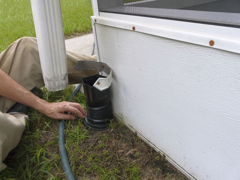 Downspout extension installation